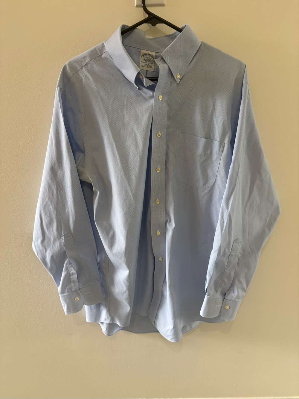 Brooks Brothers Light Blue Button-Down Dress Shirt